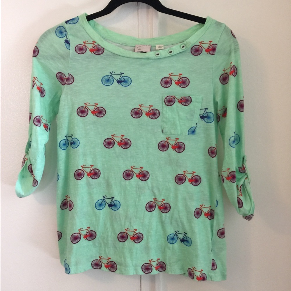 Anthropologie Postmark Bicycle Top